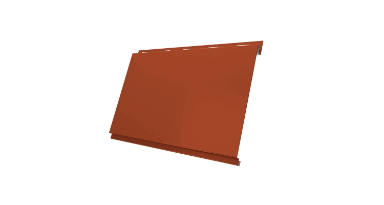 Вертикаль 0,2 classic 0.5 Satin с пленкой RAL 8004 терракота