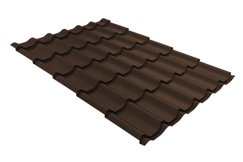 Профиль волновой модерн 0,4 PE RAL 8017 шоколад