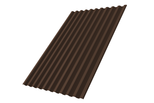 Профнастил С21R GL 0,5 Rooftop Бархат RAL 8017 шоколад