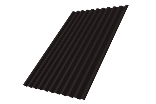 Профнастил С21R GL 0,5 Rooftop Бархат RAL 9005 черный