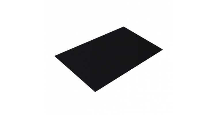 Плоский лист 0,45 Drap с пленкой RAL 9005 черный