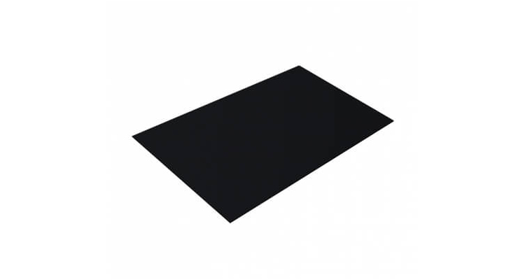 Плоский лист 0,5 Velur20 с пленкой RAL 9005 черный