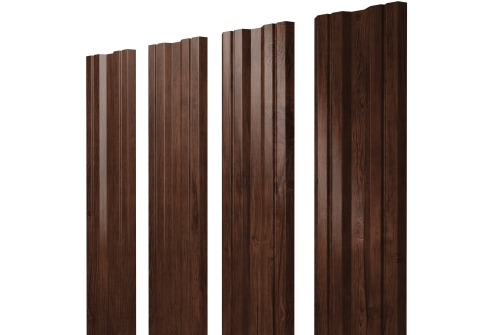 Штакетник Twin с прямым резом 0,45 Print Elite Cherry Wood TwinColor