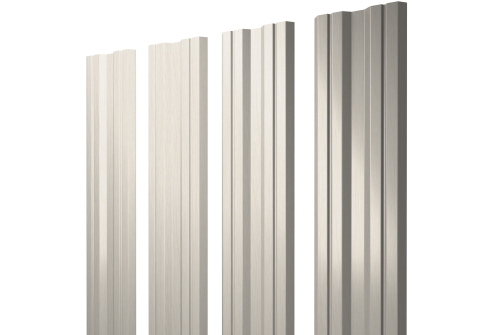 Штакетник Twin с прямым резом 0,45 Print Elite Milky Wood TwinColor