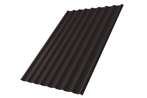 Профнастил С20R 0,5 Satin Мatt RAL 9005 черный