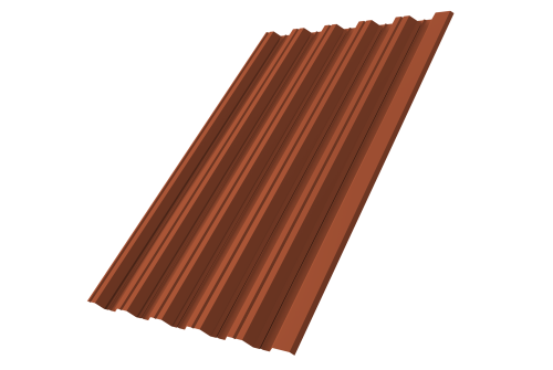 Профнастил HC35R 0.45 Drap RAL 8004 терракота