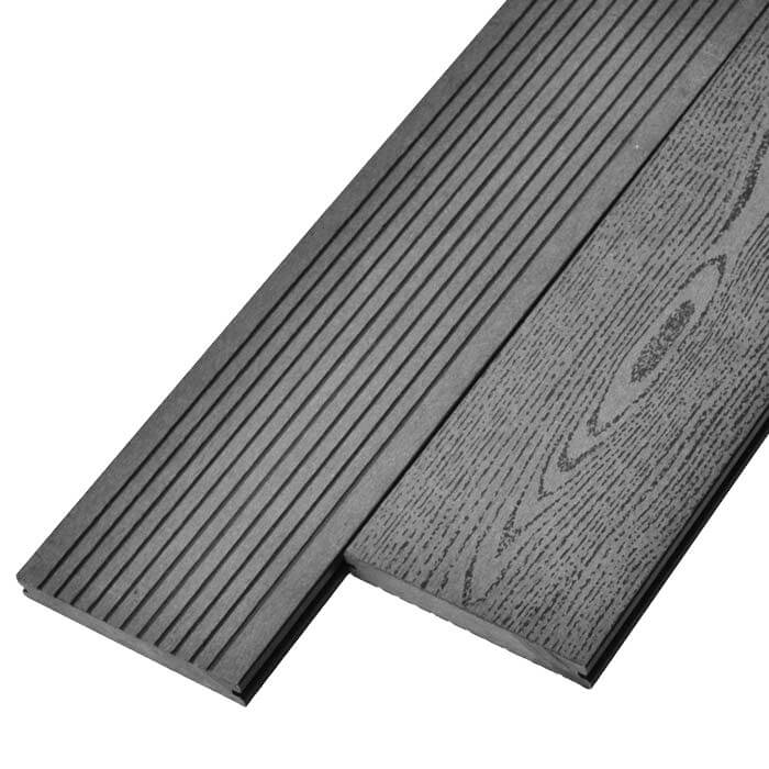 Террасная доска Tehno Monolit 140х20 мм серый 4м