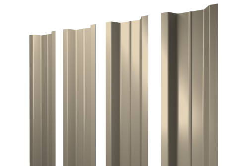 Штакетник П-образный B с прямым резом 0,5 Satin RAL 1015 светлая слоновая кость