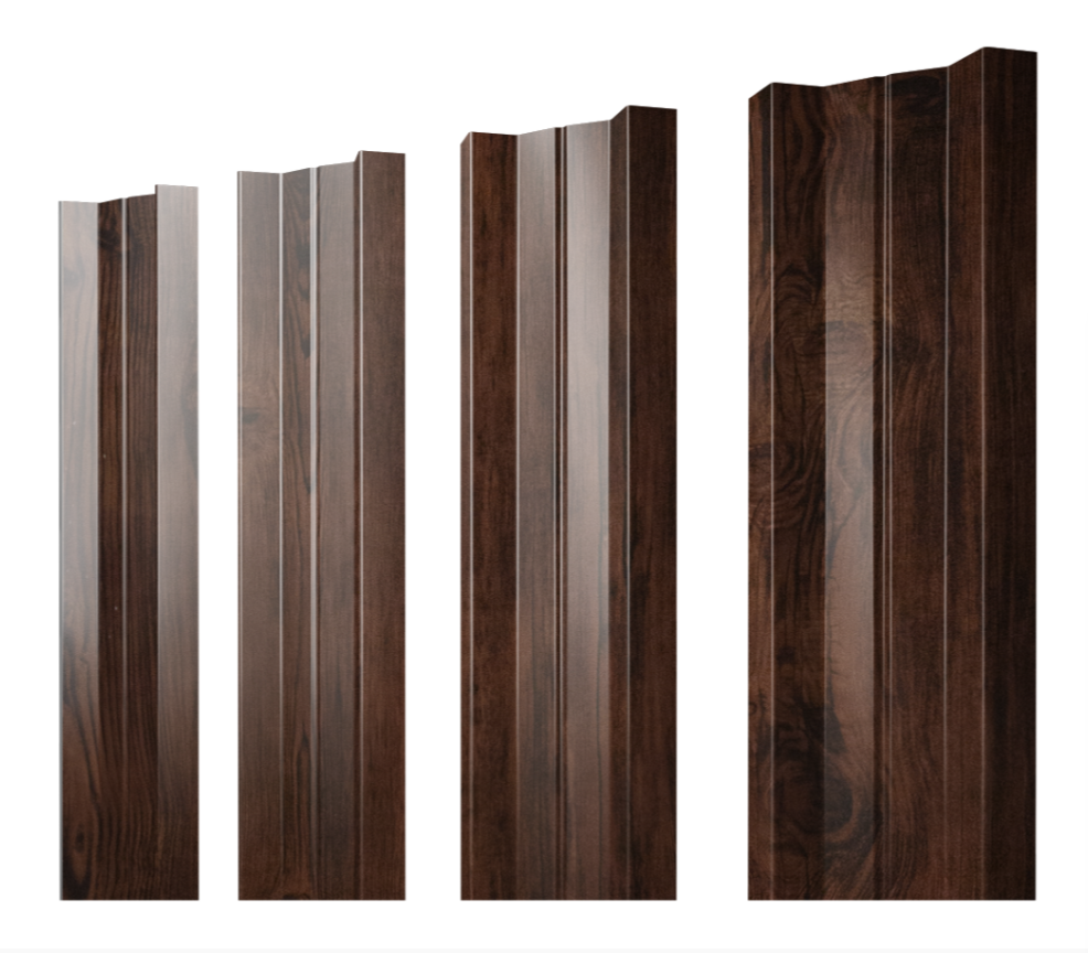 Штакетник М-образный В с прямым резом 0.45 Print Elite Cherry Wood TwinColor