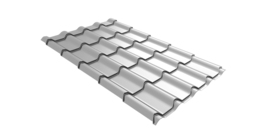 Профиль волновой камея 0,45 Drap RAL 9003 сигнальный белый