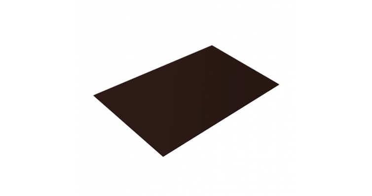 Плоский лист 0,5 PurLite Мatt RAL 8017 шоколад