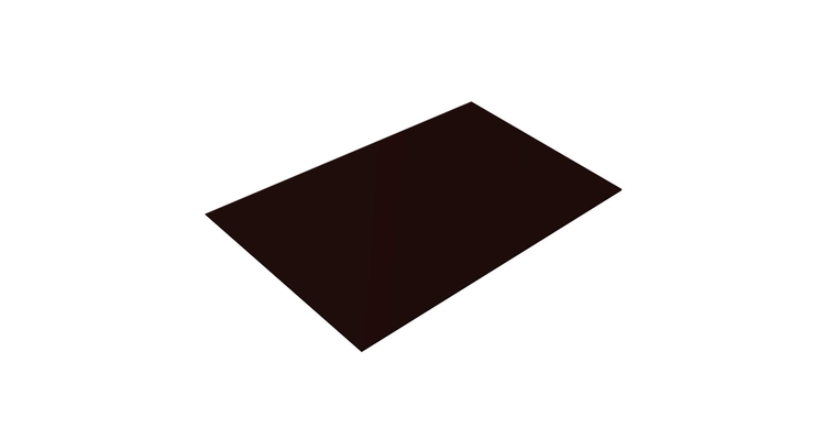 Плоский лист 0,5 PurLite Мatt RR 32 темно-коричневый