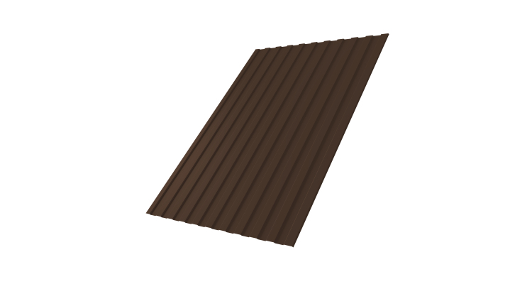 Профнастил С8А 0,45 Drap TwinColor RAL 8017 шоколад