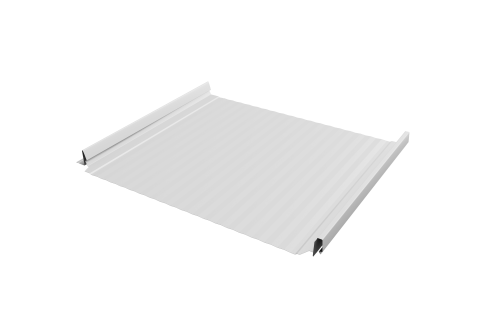 Кликфальц Pro Gofr Grand Line 0,45 Drap TX с пленкой на замках RAL 9003 сигнальный белый