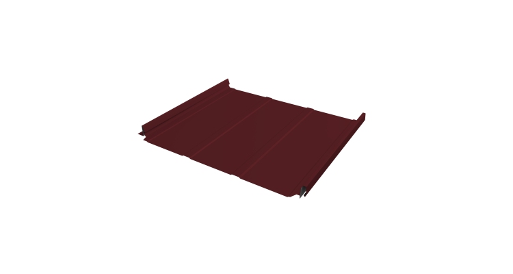 Кликфальц Pro Line Grand Line 0,5 Satin Matt TX с пленкой на замках RAL 3005 красное вино