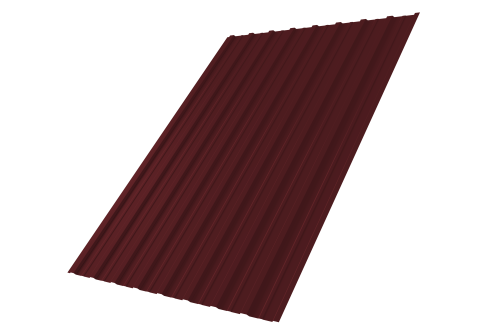 Профнастил С10A 0,45 PE-Double RAL 3005 красное вино