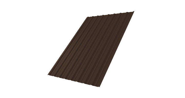 Профнастил С10A 0,45 PE RAL 8017 шоколад