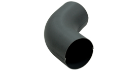 Колено 60 град PU 90 мм Мatt RAL 7024 мокрый асфальт
