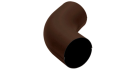 Колено 60 град PU 90 мм Мatt RAL 8017 шоколад