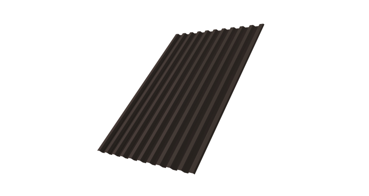 Профнастил С21R 0,5 Drap RR 32 темно-коричневый