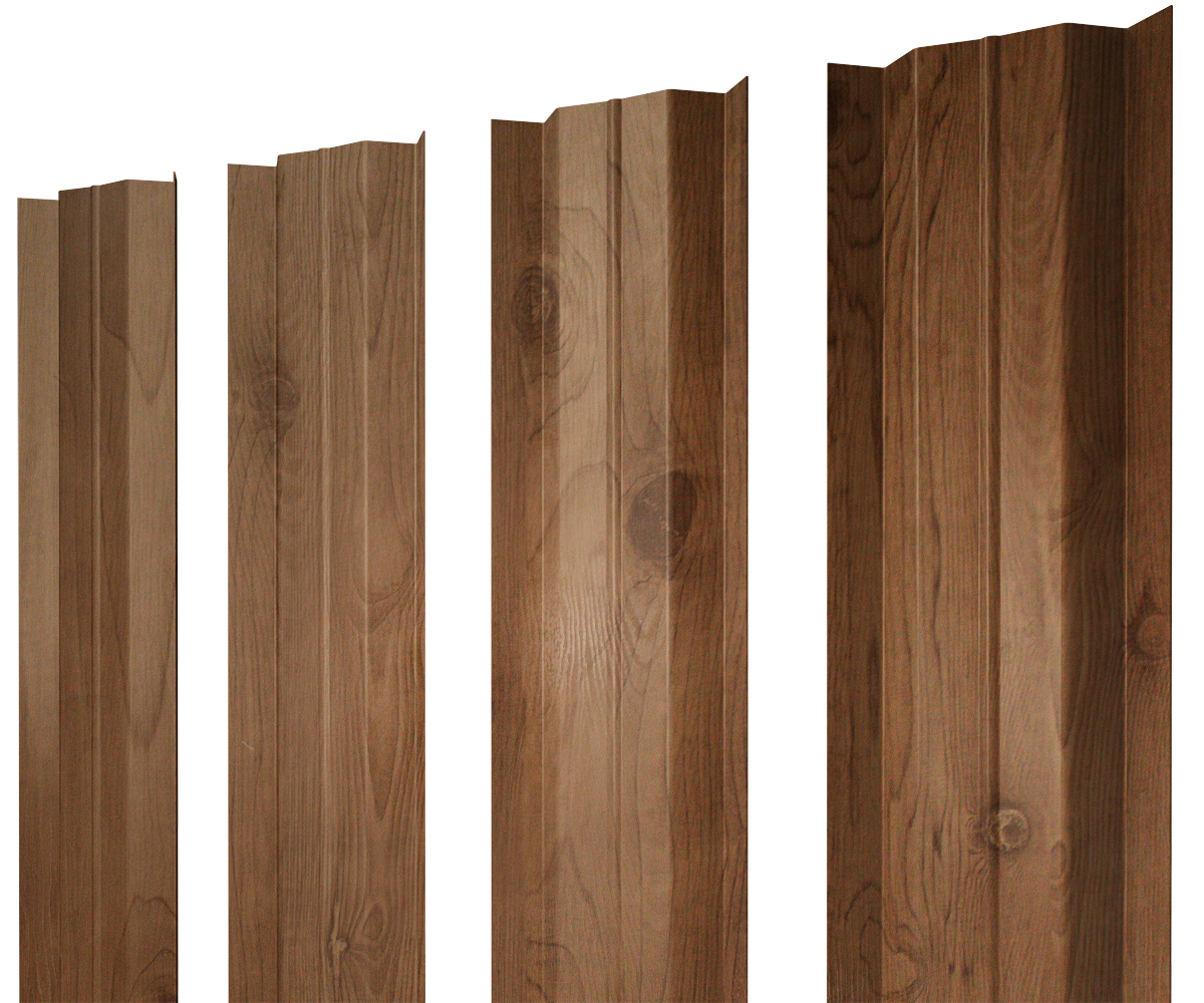 Штакетник М-образный В с прямым резом 0.45 Print Premium Pine Wood Fresh