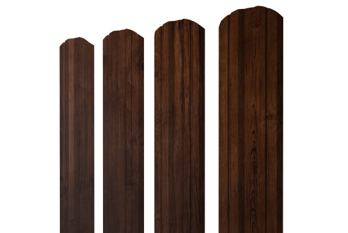 Штакетник Twin фигурный 0,45 Print Premium Cherry Wood Fresh TwinColor