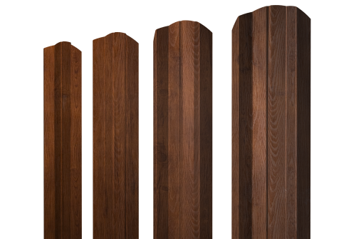 Штакетник М-образный А фигурный 0,45 Print Premium Golden Wood Fresh TwinColor