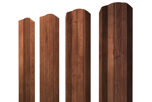 Штакетник М-образный А фигурный 0,45 Print Premium Rowan Wood Intense FTC