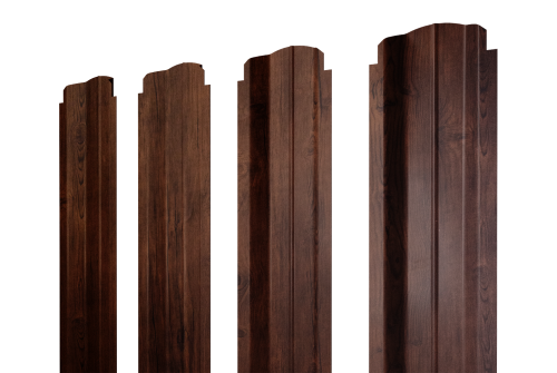 Штакетник П-образный B фигурный 0,45 Print-Double Premium Cherry Wood Fresh