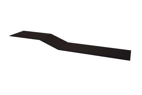 Планка крепежная фальц 0,45 Drap TX RAL 9005 черный (2м)