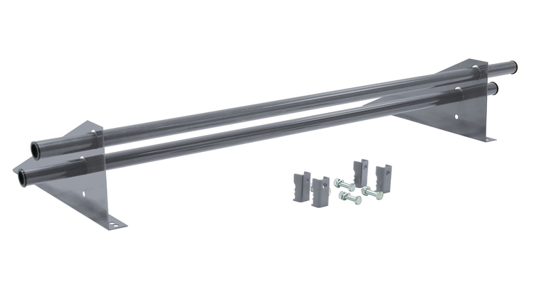 Снегозадержатель трубчатый для фальцевой кровли Optima RAL 9006 1м