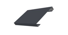 Ламель лицевая 150 забора жалюзи Texas 0.5 PurPro Matt 275 с пленкой RAL 7024 мокрый асфальт