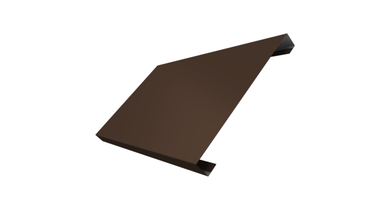 Ламель лицевая 200 забора жалюзи Texas 0.45 Drap-double TX RAL 8017 шоколад