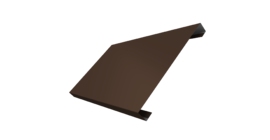 Ламель лицевая 200 забора жалюзи Texas 0.5 Rooftop Бархат с пленкой RAL 8017 шоколад