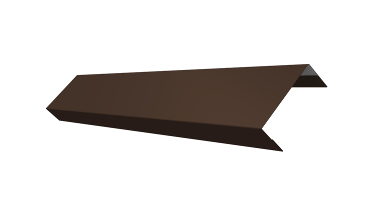 Ламель обратная 50 забора жалюзи Texas 0.45 Drap TwinColor с пленкой RAL 8017 шоколад