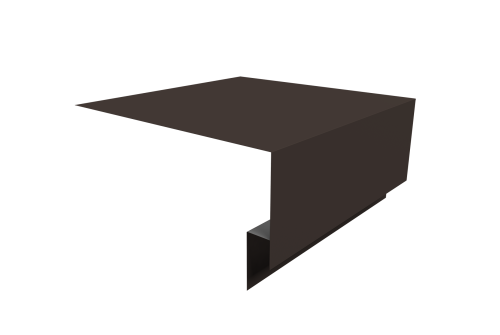 Планка околооконная сложная Экобрус Grand Line 200х75х25 0,5 Drap TX RR 32 темно-коричневый (3м)