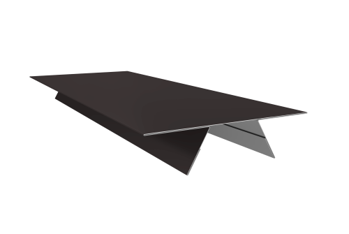 Планка стыковочная составная верхняя 0,45 Drap TX RAL 9005 черный (3м)