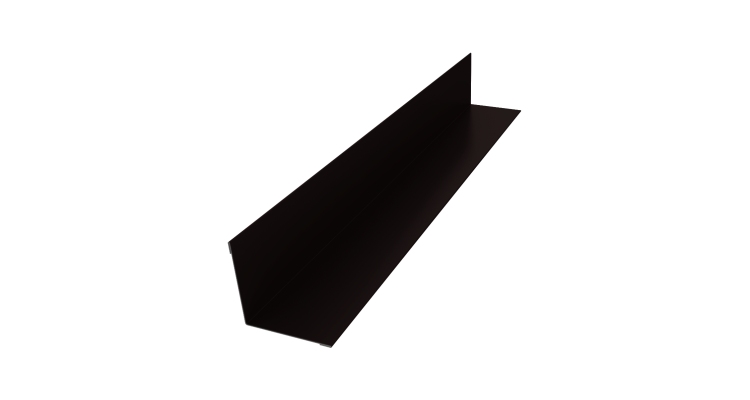Угол внутренний 50х50 0,5 Satin Matt RAL 9005 черный (2м)