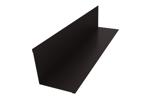 Угол внутренний 110х110 0,45 PE с пленкой RR 32 темно-коричневый (3м)
