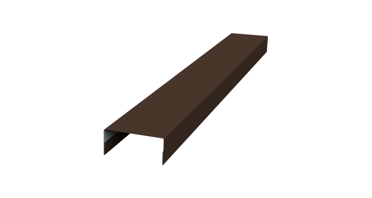 Крышка 30х15 жалюзи Texas 0,5 Satin Matt RAL 8017 шоколад (2м)