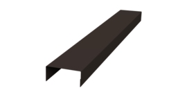 Крышка 45х20 жалюзи Texas 0,45 PE RR 32 темно-коричневый (3м)