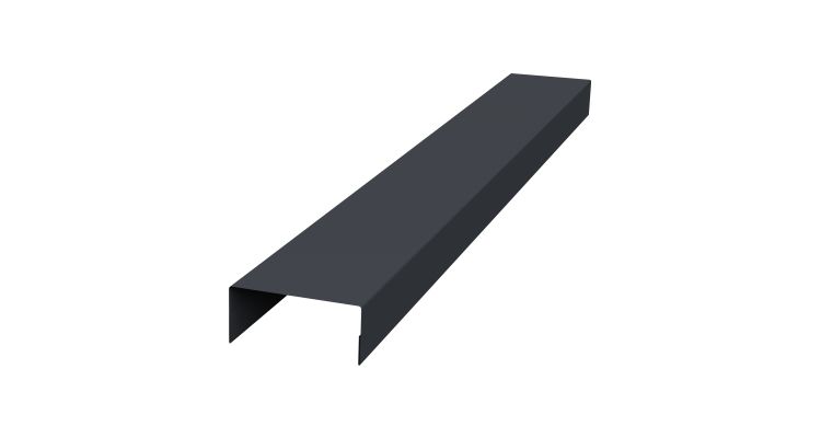 Крышка 45х20 жалюзи Texas 0,5 PurPro RAL 7024 мокрый асфальт (2,5м)