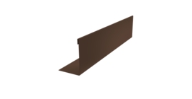 Нащельник 125 Texas 25х35 0,5 Velur X RAL 8017 шоколад (L1,5)