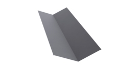 Планка ендовы верхней 145х145 0,45 PE с пленкой RAL 7004 сигнальный серый (3м)