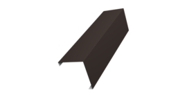 Декоративная накладка на столб универсальная угловая 60х60 для забора жалюзи 0,5 Rooftop Бархат RR 32 темно-коричневый (1,8м)