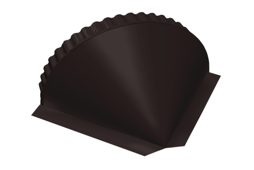 Заглушка малая конусная 0,5 Velur X RAL 9005 черный