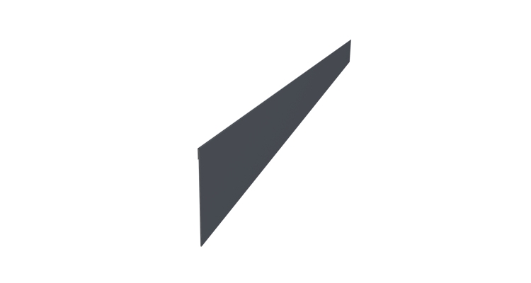 Ламель забора жалюзи Palermo 0,45 Drap TwinColor RAL 7024 мокрый асфальт