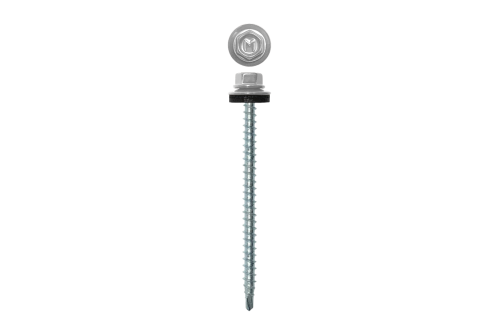 Саморез кровельный Daxmer 4,8х70 RAL 9003 (100) сверло №1