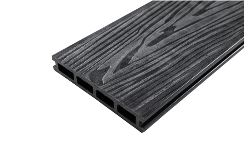 Террасная доска ДПК Grand Line 150х25мм 3D Винтаж графит 3м