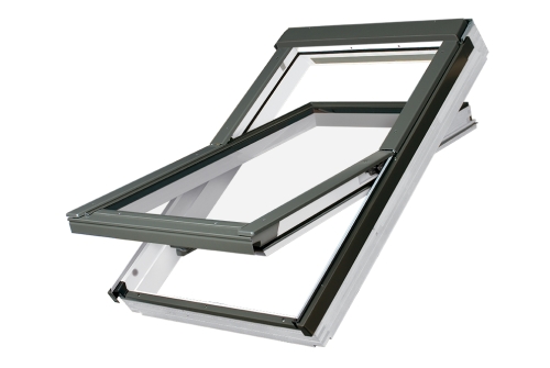 Окно мансардное FAKRO FTU-V U4 78х160 (двухкамерное, полиуретановый лак)